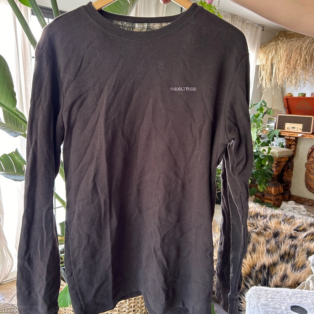 Realtree Black Long Sleeve Tee